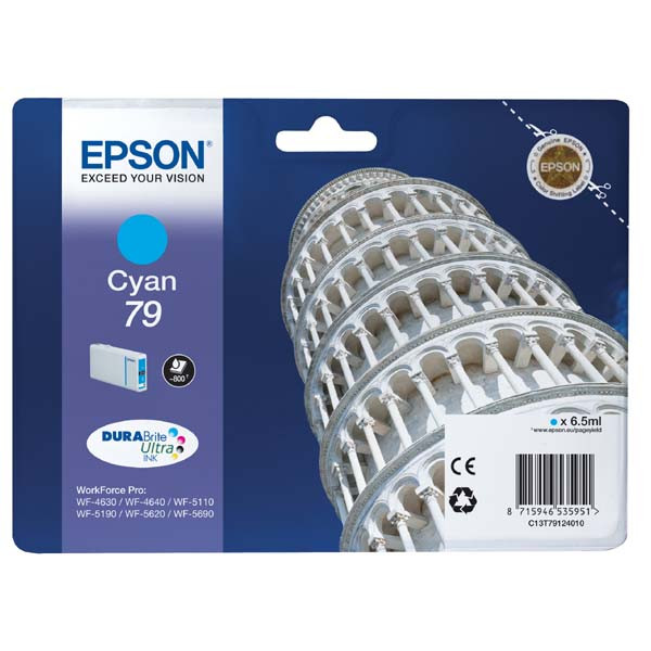 Epson originální ink C13T79124010, 79, L, cyan, 800str., 7ml, 1ks