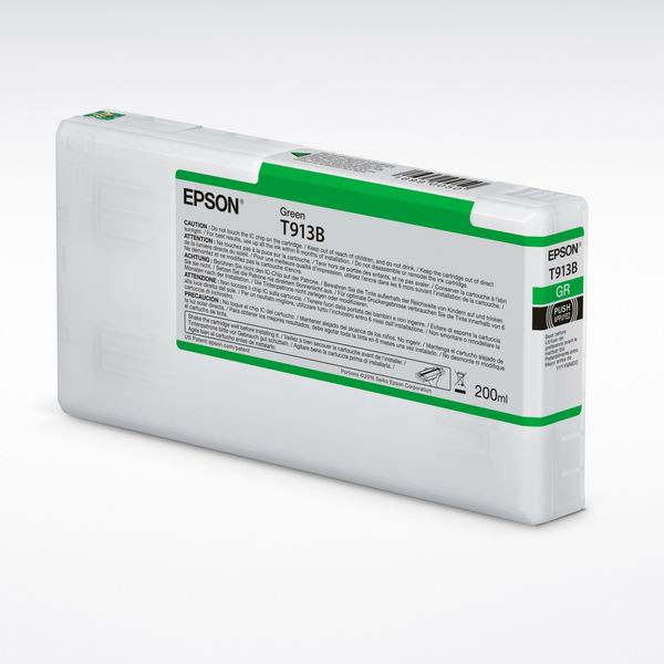 Epson originální ink C13T913B00, green, 200ml
