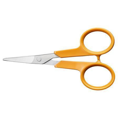 Nůžky vyšívací "Classic", oranžová, zahnuté, 10 cm, FISKARS 1075059