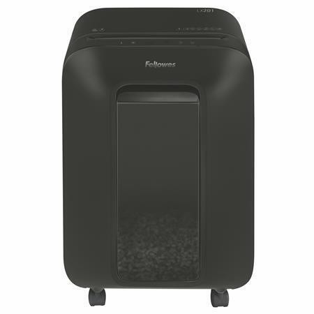 Skartovací stroj "Microshred LX201", černá, křížový mikrořez, 11 listů, FELLOWES