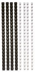 Hřbet, plastový, černý, 6 mm, 10-20 listů, FELLOWES