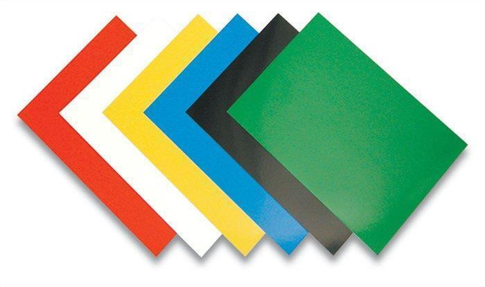 Zadní kryt "Chromo", modrý lesklý, A4, 250 g, pro kroužkovou vazbu, FELLOWES