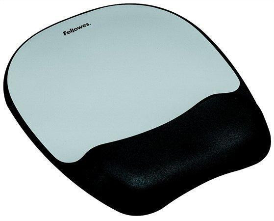 Podložka pod myš "Memory Foam",  šedá, s pěnovou opěrkou zápěstí, FELLOWES