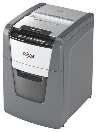 Skartovací stroj "Optimum AutoFeed+ 100X", mikrokonfety, 100 listů, REXEL 2020100XEU