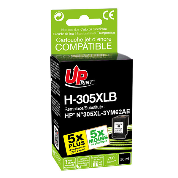 UPrint kompatibilní ink s 3YM62AE, H-305XLB, black, 700str., High yield