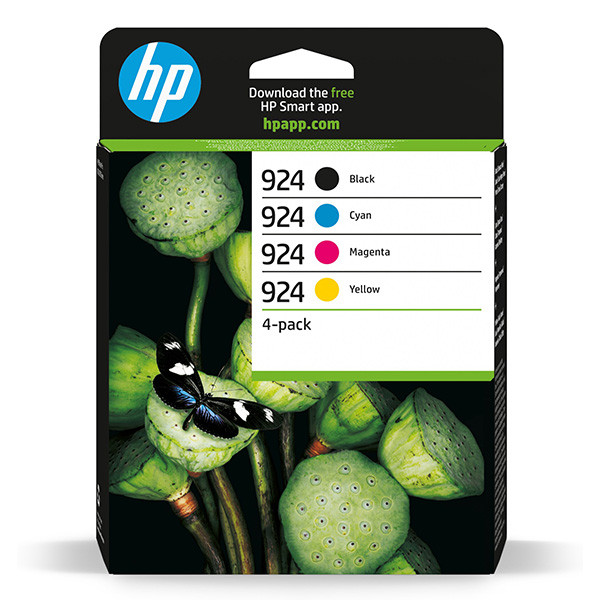 HP originální ink 6C3Z1NE, HP 924, CMYK, blistr, 500/3*400str.
