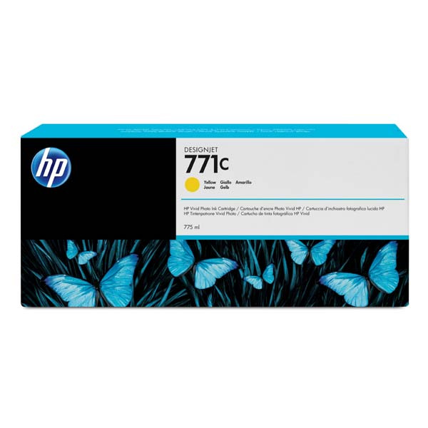 HP originální ink B6Y10A, HP 771C, yellow, 775ml