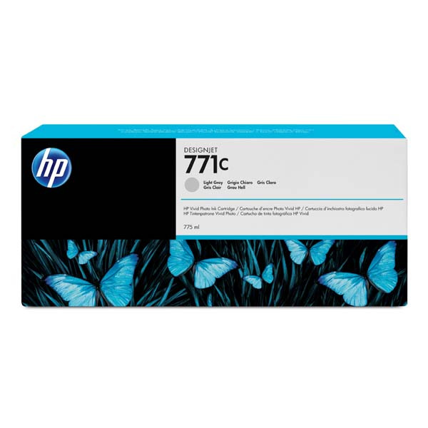 HP originální ink B6Y14A, HP 771C, light gray, 775ml