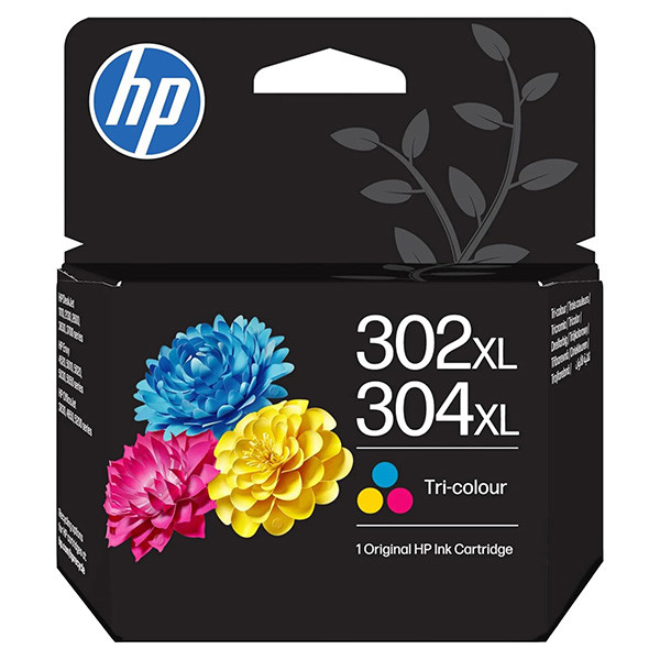 HP originální ink B7RT8AE, HP 302XL/304XL, CMY, 300str., 7ml