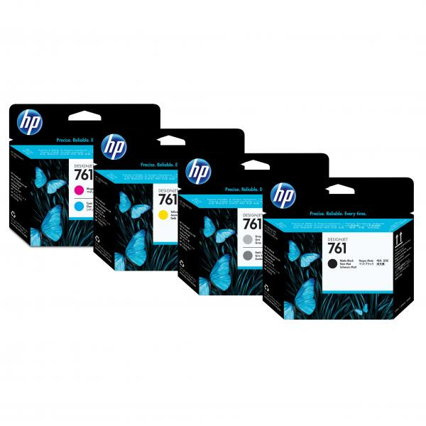 HP originální tisková hlava CH645A, HP 761, yellow