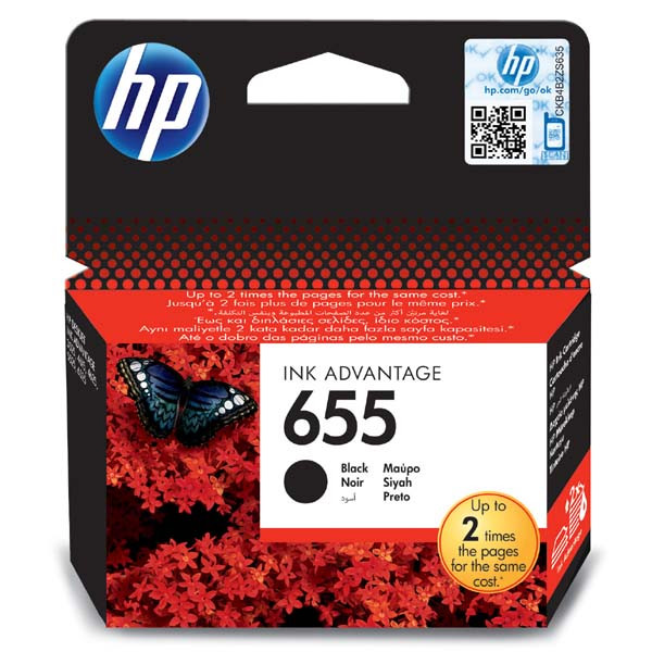 HP originální ink CZ109AE, HP 655, black, 550str.