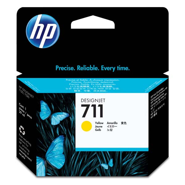 HP originální ink CZ132A, HP 711, yellow, 29ml