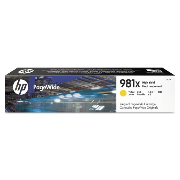 HP originální ink L0R11A, HP 981X, yellow, 10000str., 114.5ml, high capacity