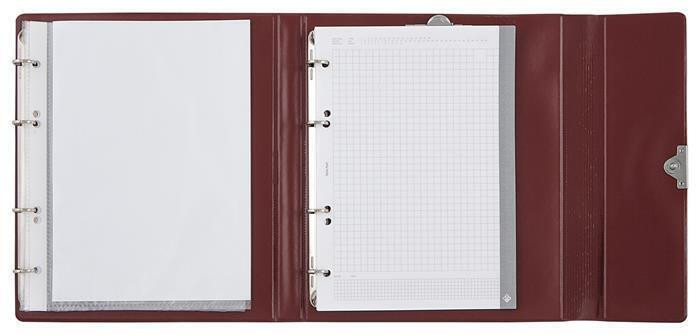 Konferenční desky, A4, koženka, PANTAPLAST "Optimus", tmavě červené