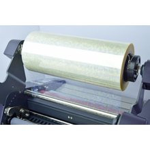 INTEC laminovací film na roli 320 mm x 300 m SPOTOVÝ čirý lesklý 3"