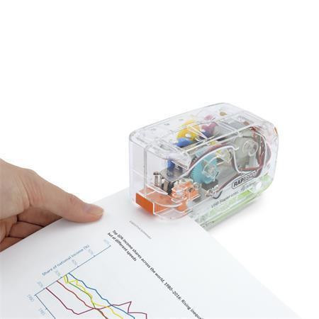 Sešívačka "626EL", transparentní, elektrická, 26/6, 15 listů, USB nabíjení/baterie, RAPESCO 1450