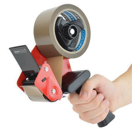 Odvíječ na lepicí pásku "Germ-Savvy 960", ruční, s hnědou lepicí páskou, RAPESCO 1683