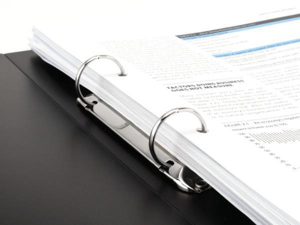 Desky kroužkové "Eco GRS Recycled", černá, 2 kroužky, 38 mm, A4, PP, RAPESCO 1827