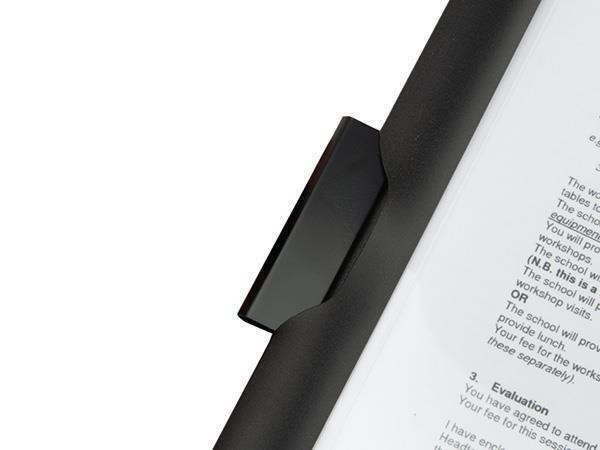 Desky s klipem "Eco GRS Recycled", černá, A4, PP, RAPESCO 1828