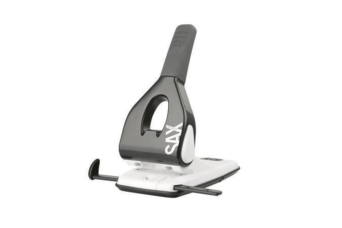 Děrovačka "Design 618", černá, na 65 listů, vysoce odolná, SAX