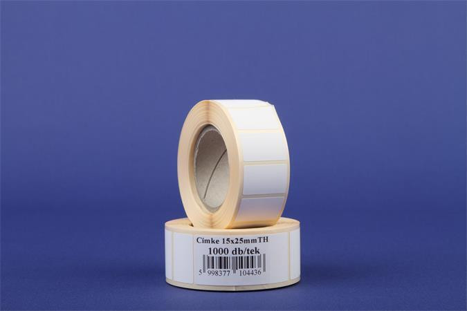 Etiketa, termo, 15 x 25mm, 1000 ks/role