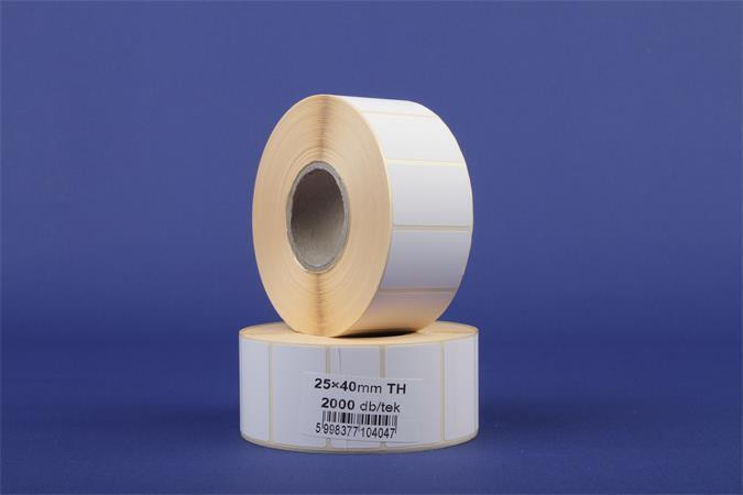 Etiketa, termo, 25 x 40mm, 2000 ks/kotouč