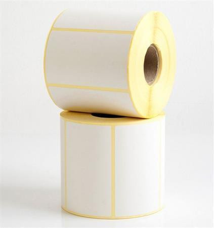 Etikety, vellum, 60 x 100 mm, bez potisku, 1 000 ks/role