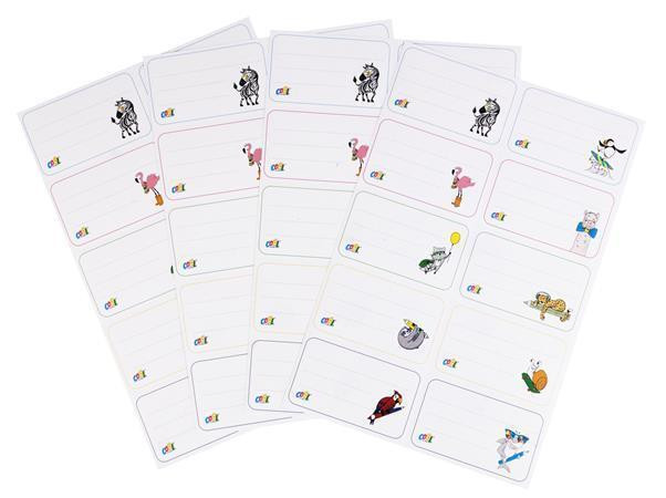 Školní etikety na sešity, 40 ks, COOL BY VICTORIA