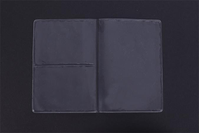 Pouzdro na průkazy, transparentní, 3 oddíly, 128 x 90 mm, PVC