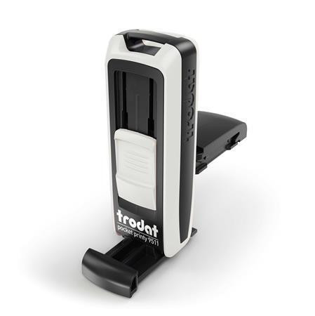 Razítko "Pocket Printy 9511", bílá, černý polštářek, kapesní, TRODAT