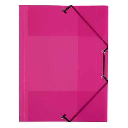 Desky s gumičkou "PropyGlass", transparentní, červená, PP, 15 mm, A4, VIQUEL 113375-08