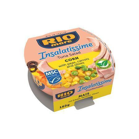 Tuňákový salát "Insalatissime", s kukuřicí, 160 g, RIO MARE