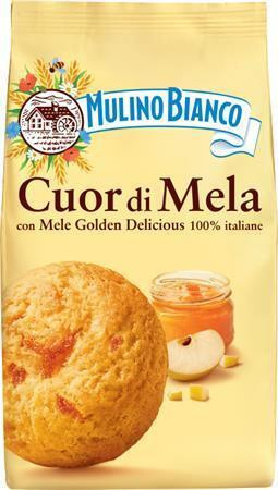 Sušenky "Cuor di Mela", s jablečnou náplní, 250 g, MULINO BIANCO 101