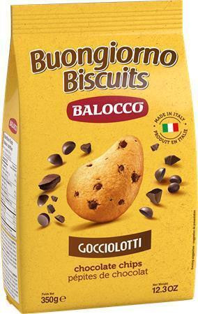 Sušenky "Gioccolotti“, s kousky čokolády, 350 g, BALOCCO 237526