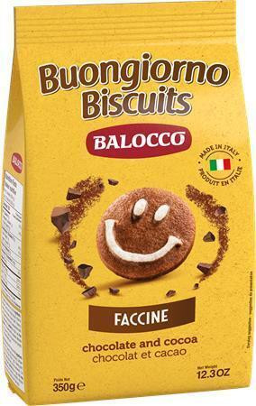 Sušenky "Faccine“, čokoláda-lískový ořech, 350 g, BALOCCO 237527