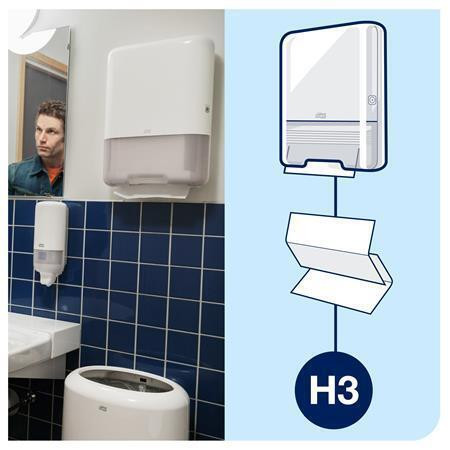 Zásobník na papírové ručníky, Singlefold/C-fold, H3 systém, TORK