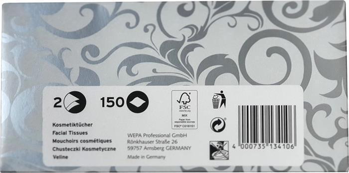 Odličovací ubrousky, 2vrstvé, 150 ks, TENTO