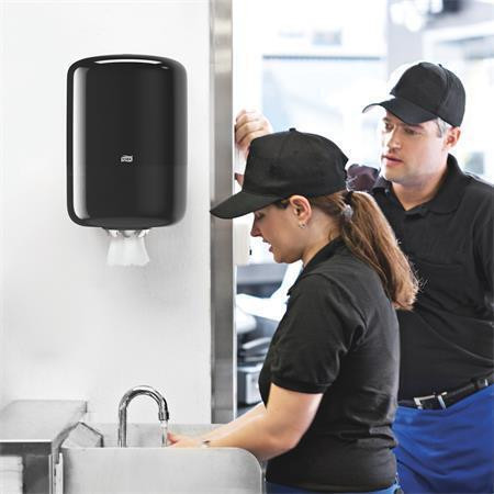 Zásobník na papírové ručníky, černá, plastový, M2 system, TORK