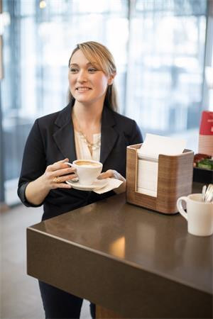 Zásobník na ubrousky "Xpressnap", dřevo, N4 system,  193x203x136 mm, TORK