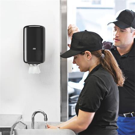 Zásobník na ručníky "Mini", černá, plast, M1 systém, TORK