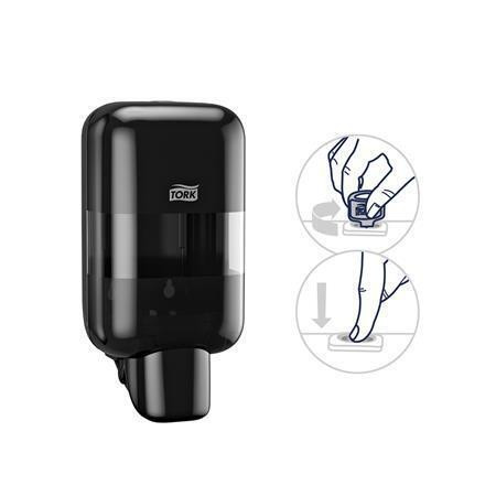 Zásobník na mýdla a dezinfekční prostředky "Mini", černá, systém S5, TORK 565208