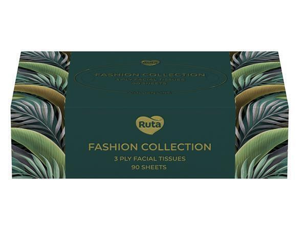 Kosmetické ubrousky "Fashion Collection", 3-vrstvé, 90 ks, RUTA C1012