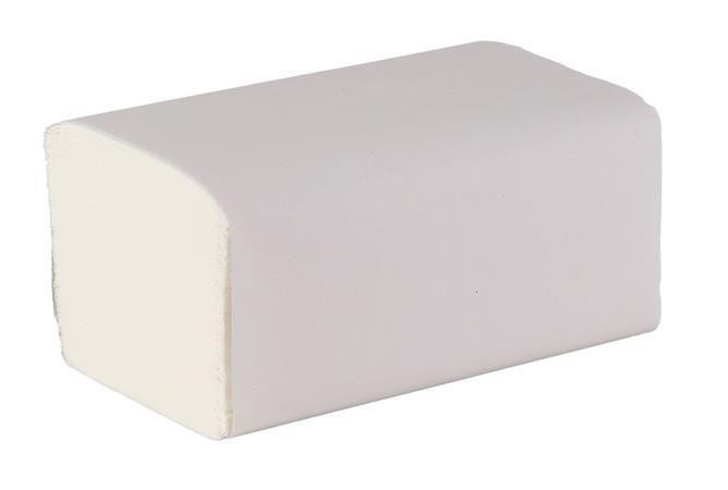 Papírové ručníky "Fine", bílá, 2 vrstvé, skládané Z/ V, 150 útržků, VICTORIA HYGIENE 863196
