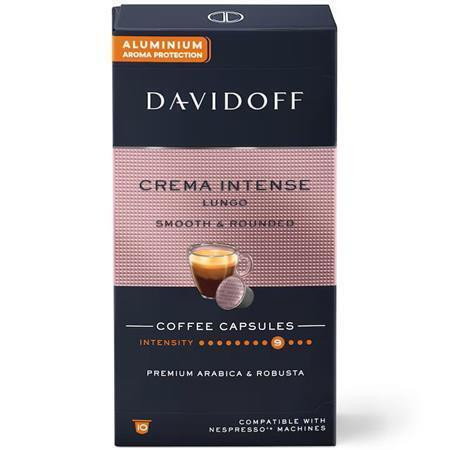 Kávové kapsle "Crema Intense Lungo", 10 ks, DAVIDOFF 522674