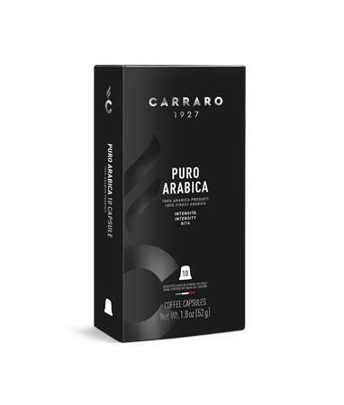 Kávové kapsle "Puro Arabica", kompatibilní s Nespresso, 10 ks, CARRARO CAR040