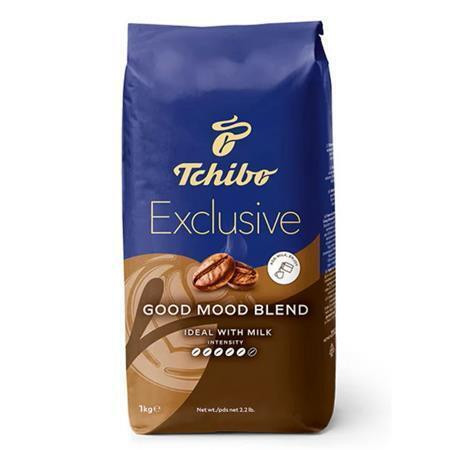 Káva "Exclusive Good Mood Blend", pražená, zrnková, 1000 g, TCHIBO 534496