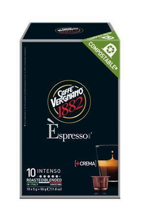 Kávové kapsle "Espresso Intenso", kompatibilní s Nespresso, 10 ks, CAFFÉ VERGNANO 2295302