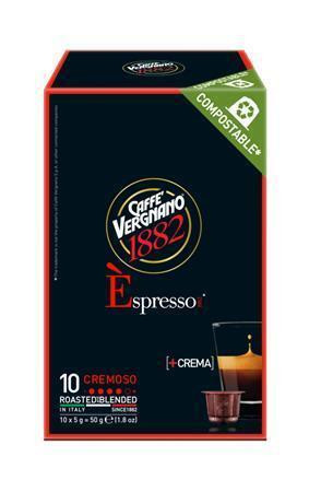 Kávové kapsle "Espresso Cremoso", kompatibilní s Nespresso, 10 ks, CAFFÉ VERGNANO 2295402