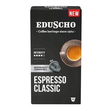 Kávové kapsle "Espresso Classic", kompatibilní s Nespresso, 10 ks, EDUSCHO 537125