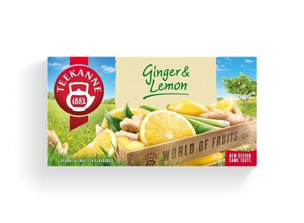 Ovocný čaj "World of Fruits", zázvor-citron, 20x 1,75 g, TEEKANNE